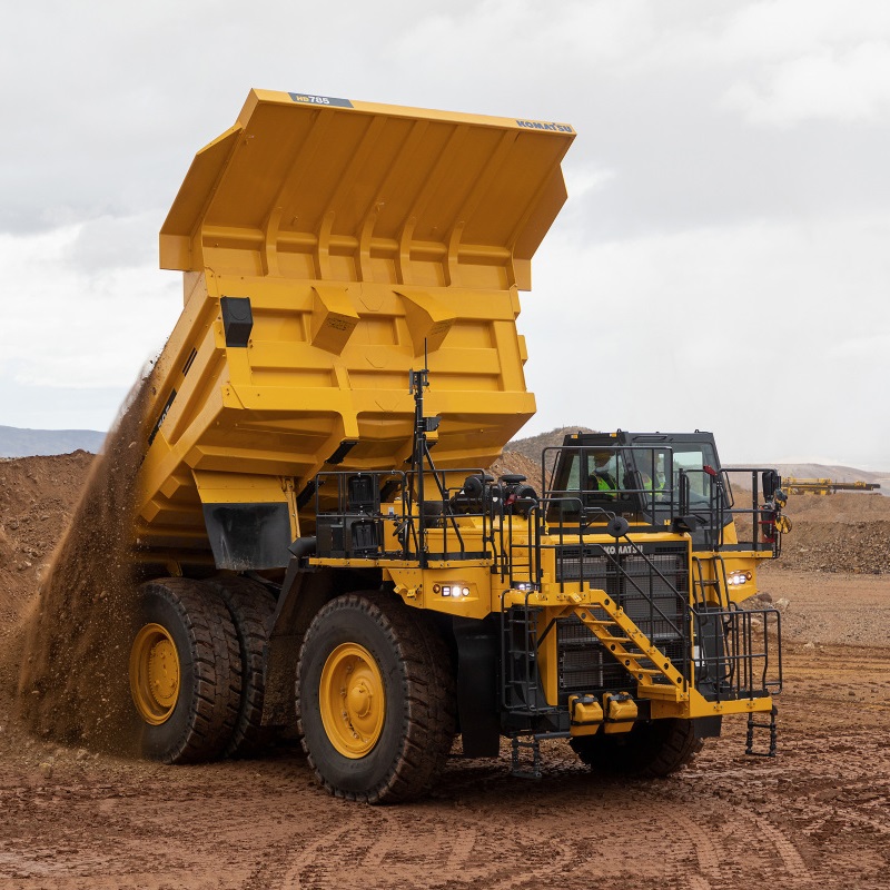 Operate a rigid body dump truck